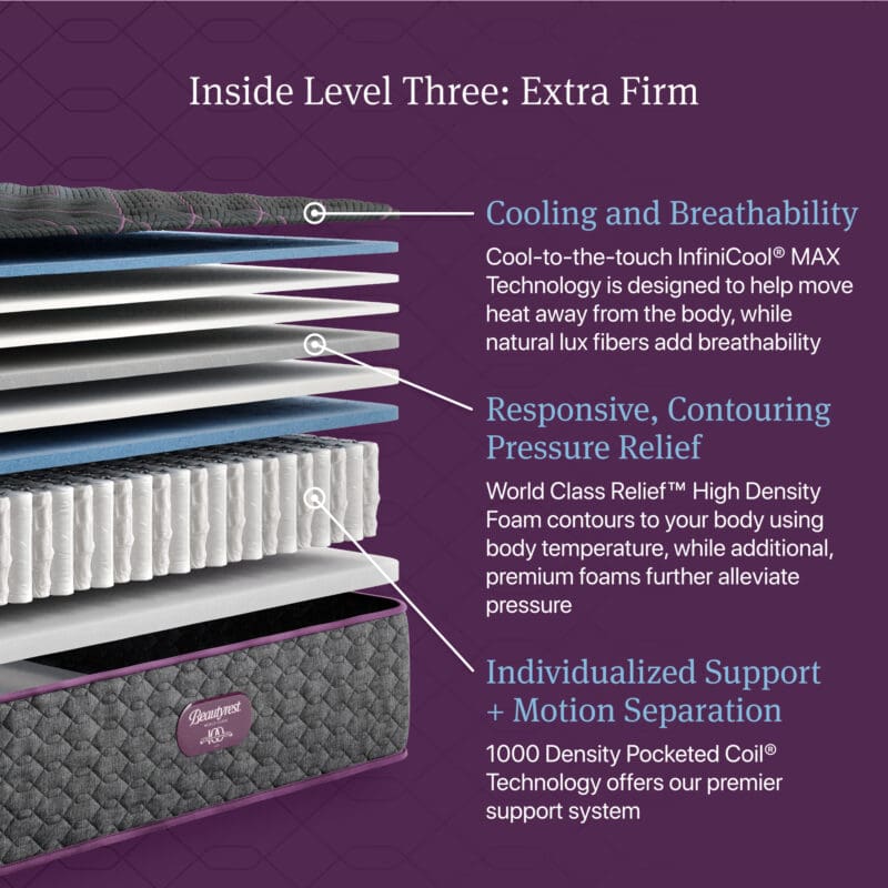 Beautyrest World Class Level Three Extra Firm – California King - Image 4